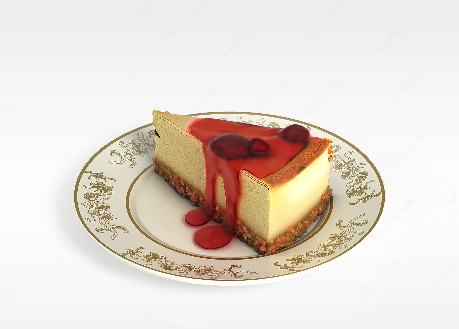 草莓蛋糕3D模型