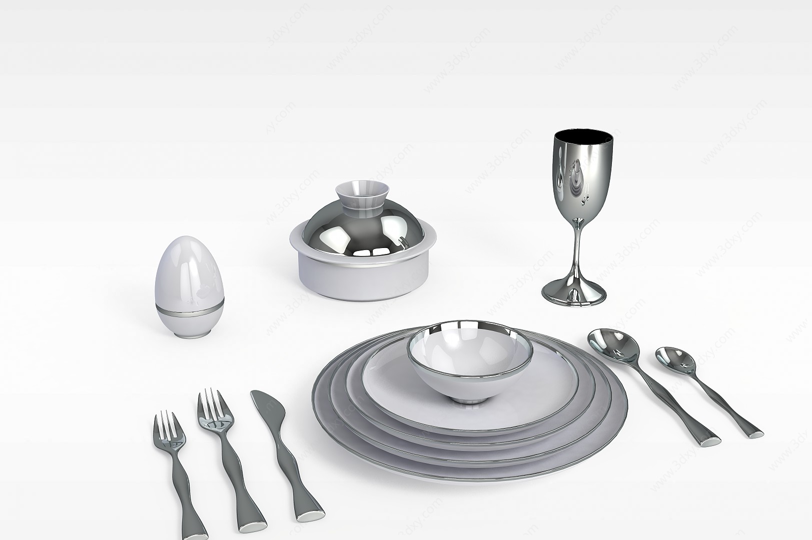 厨房餐具3D模型