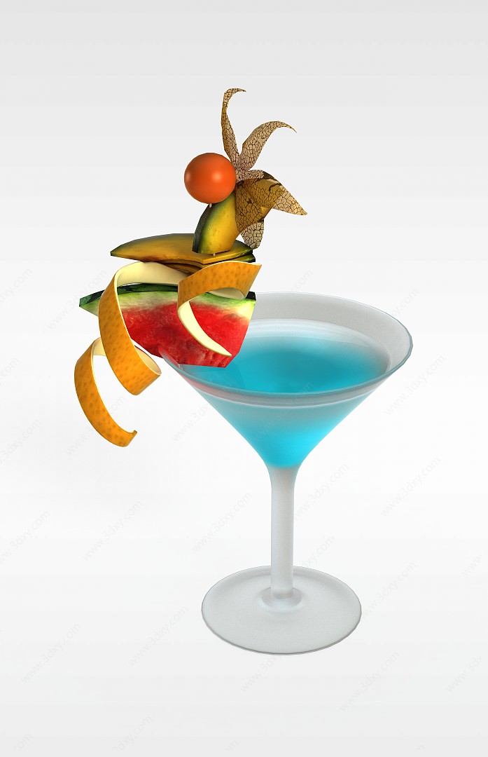 鸡尾酒3D模型