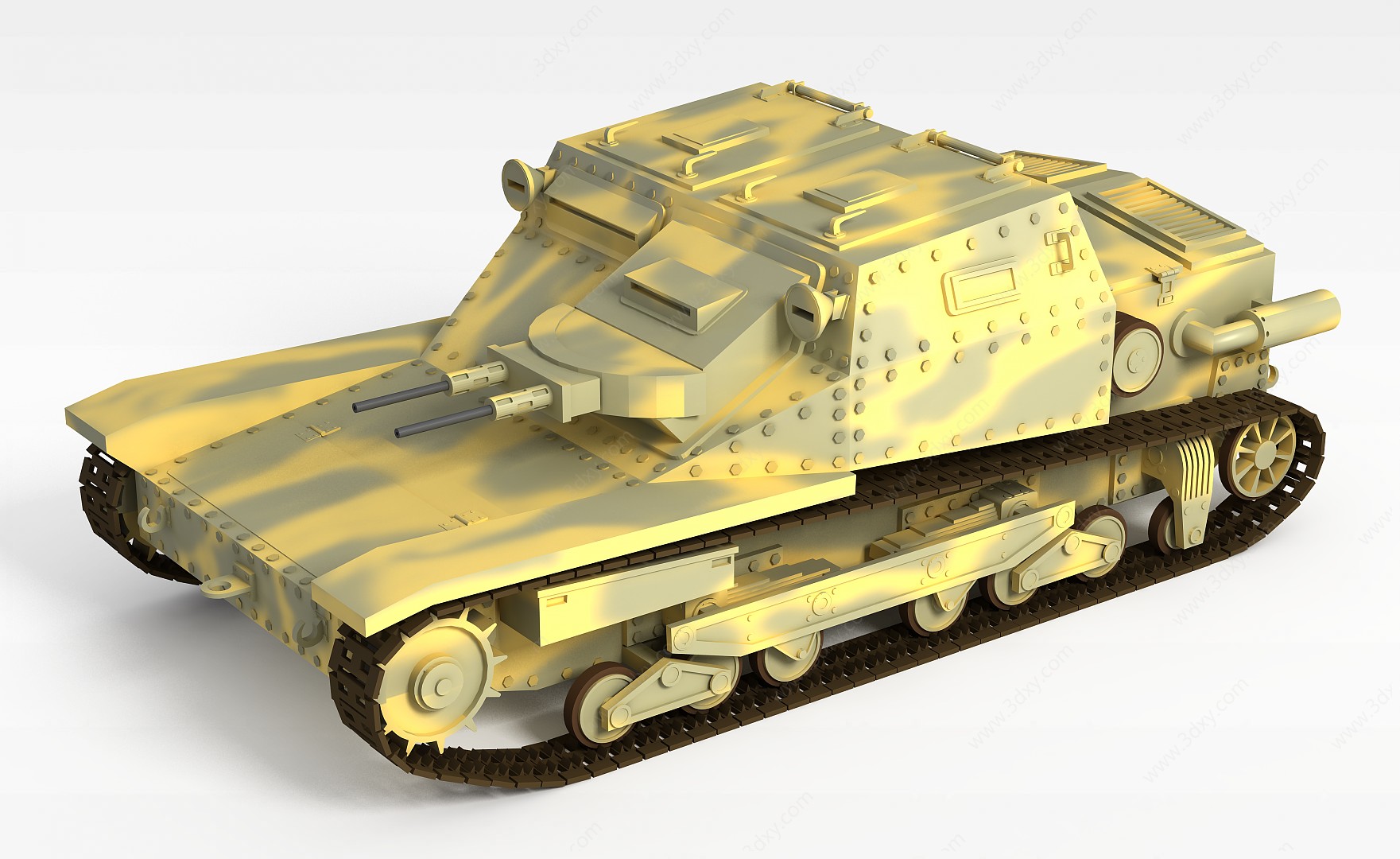 坦克车3D模型