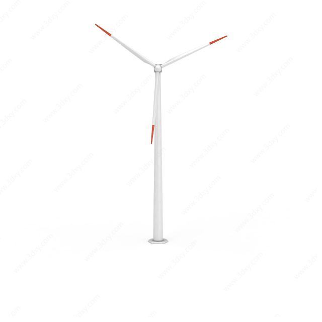 风能发电机3D模型