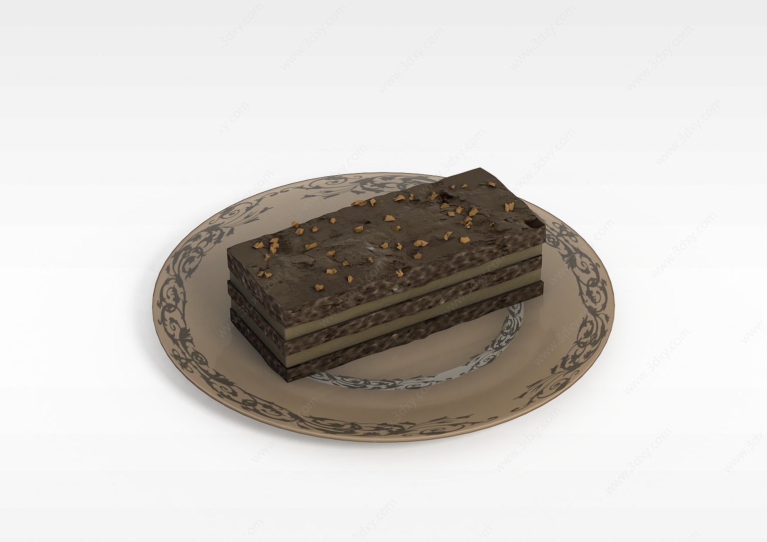 巧克力甜点3D模型
