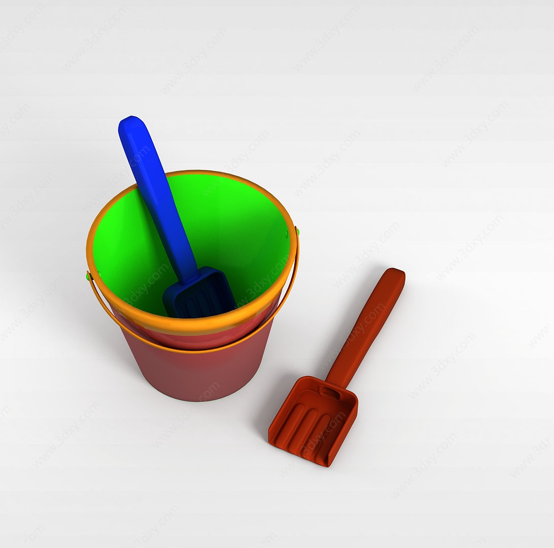 塑料水桶3D模型