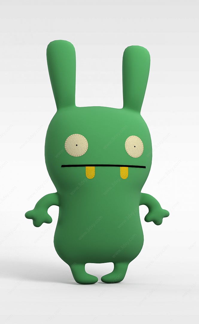 绿色流氓兔3D模型