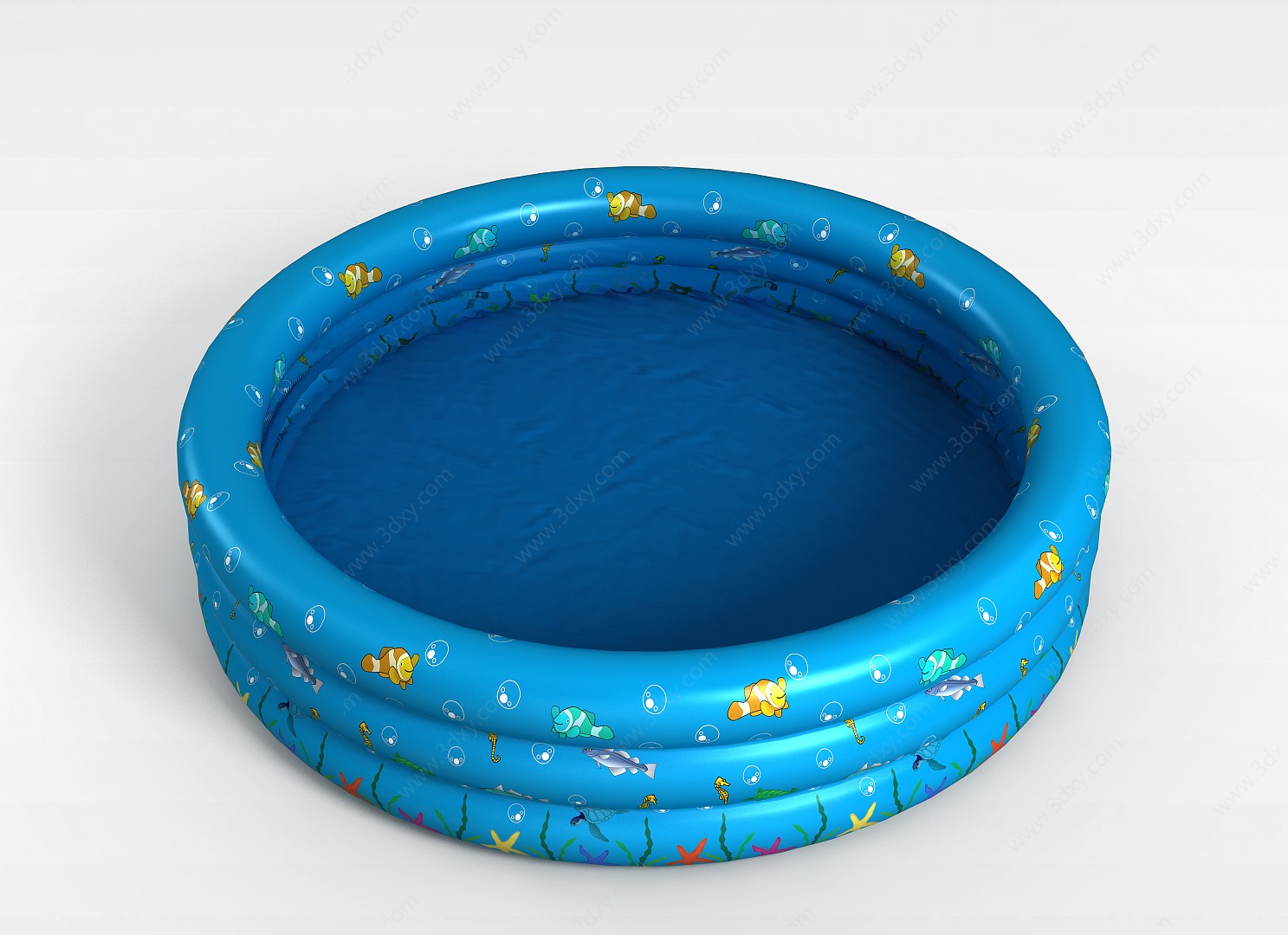 简约游泳池3D模型