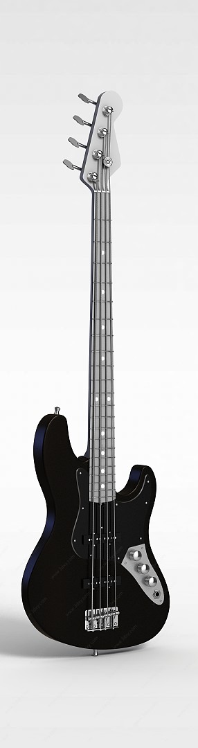 简约吉他3D模型
