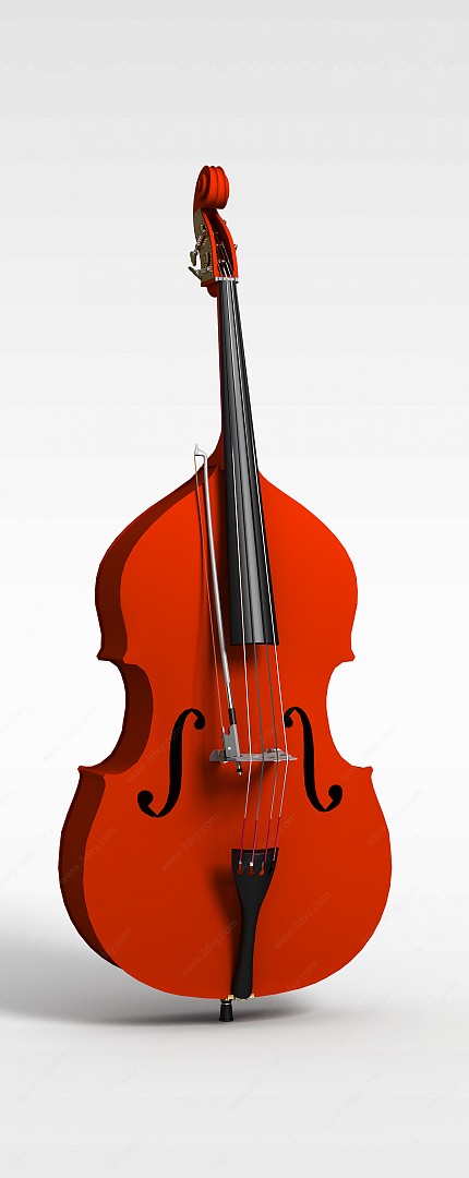 简约大提琴3D模型