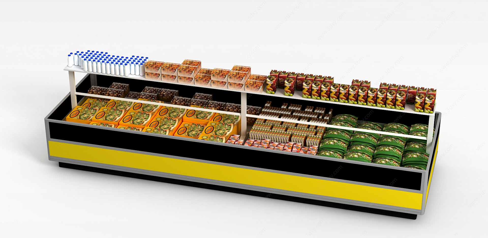 超市展示柜3D模型