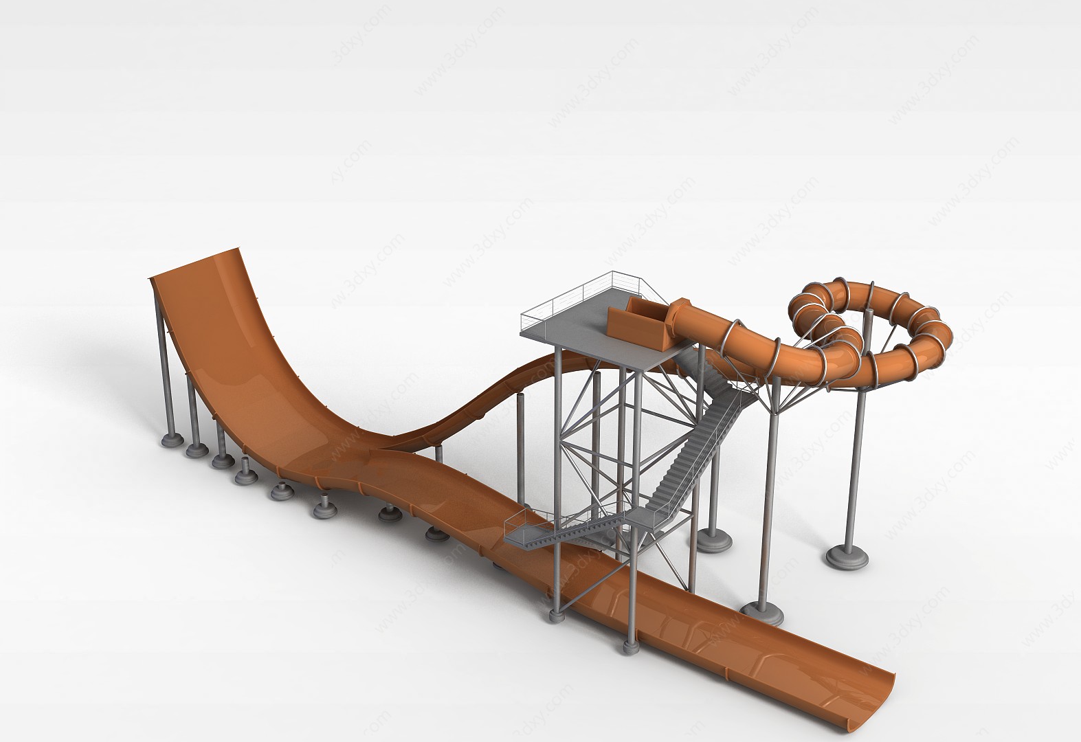 室外滑梯3D模型