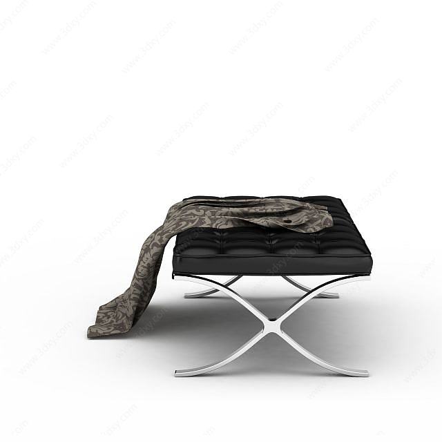 简约沙发凳3D模型