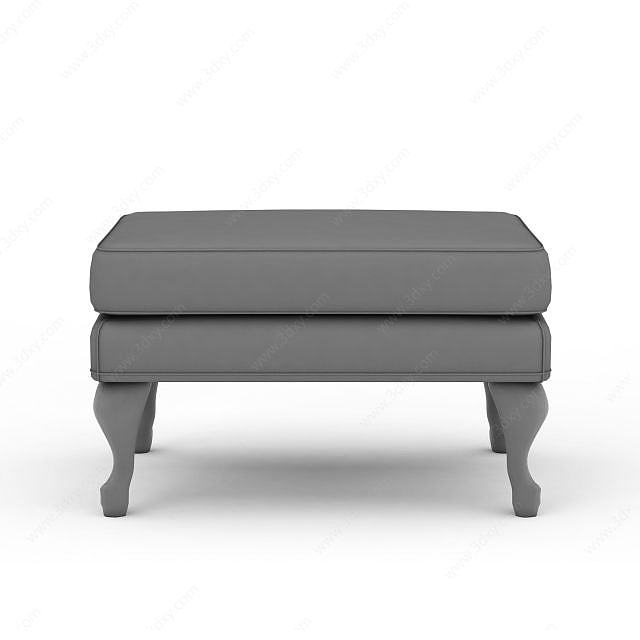欧式床头凳3D模型
