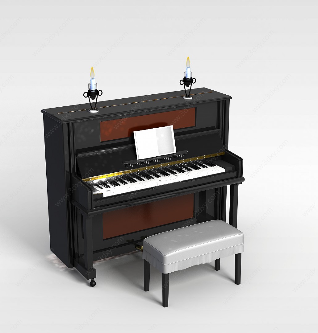 数码钢琴3D模型