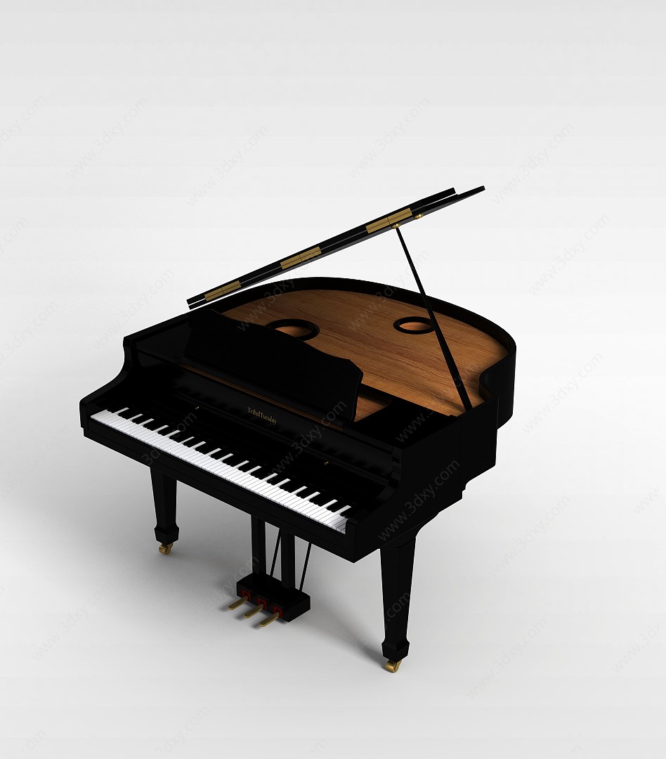 电子数码钢琴3D模型