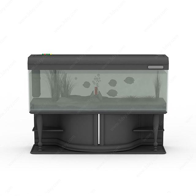 热带鱼缸3D模型