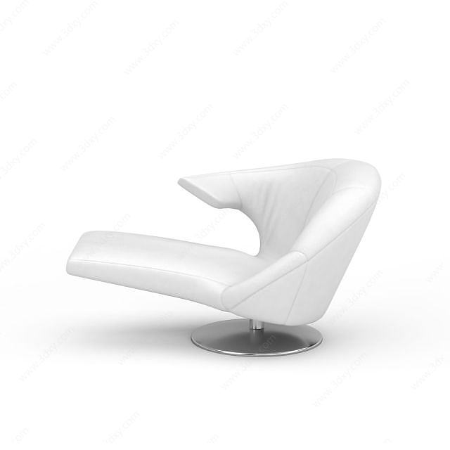白色沙发3D模型