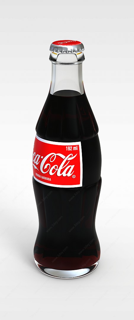 瓶装可口可乐3D模型