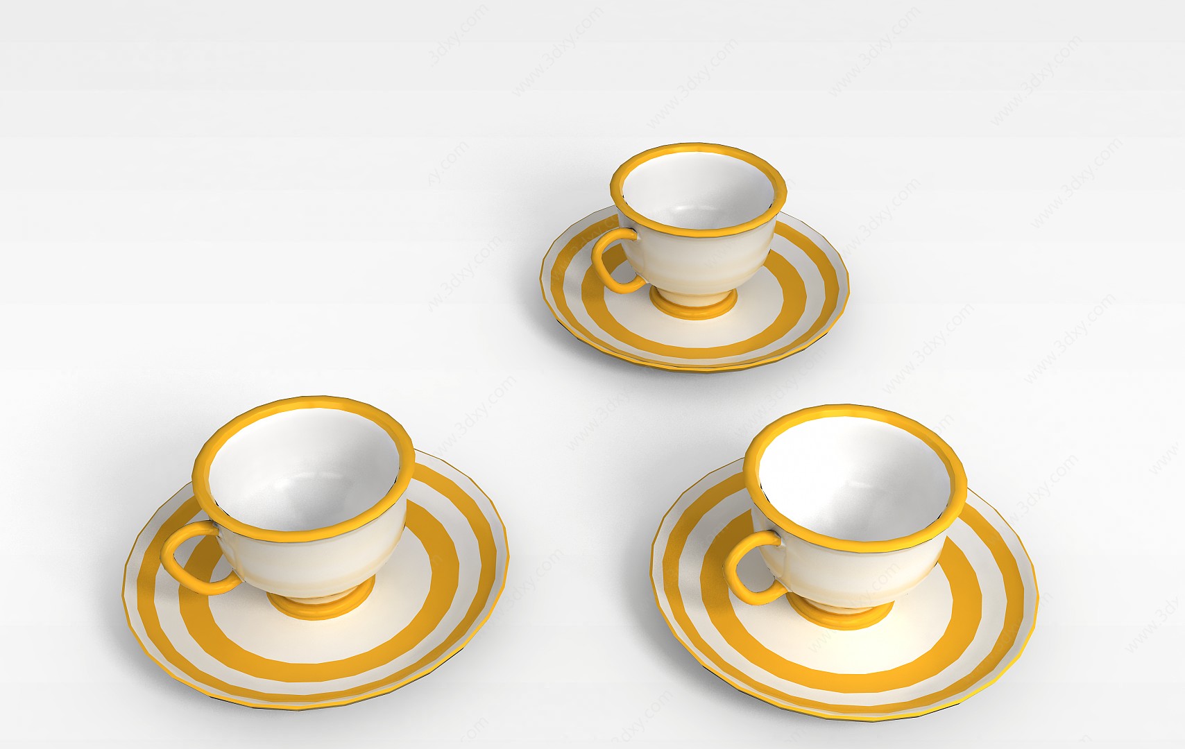 简约咖啡杯3D模型