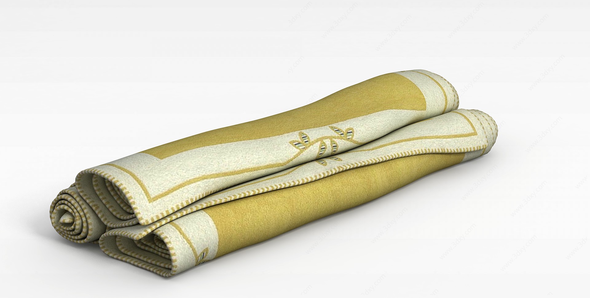 竹纤维毛巾3D模型