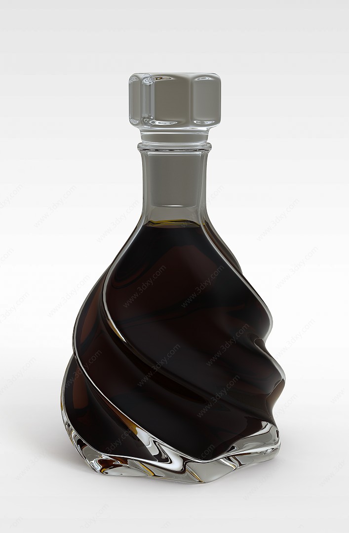 高档洋酒3D模型