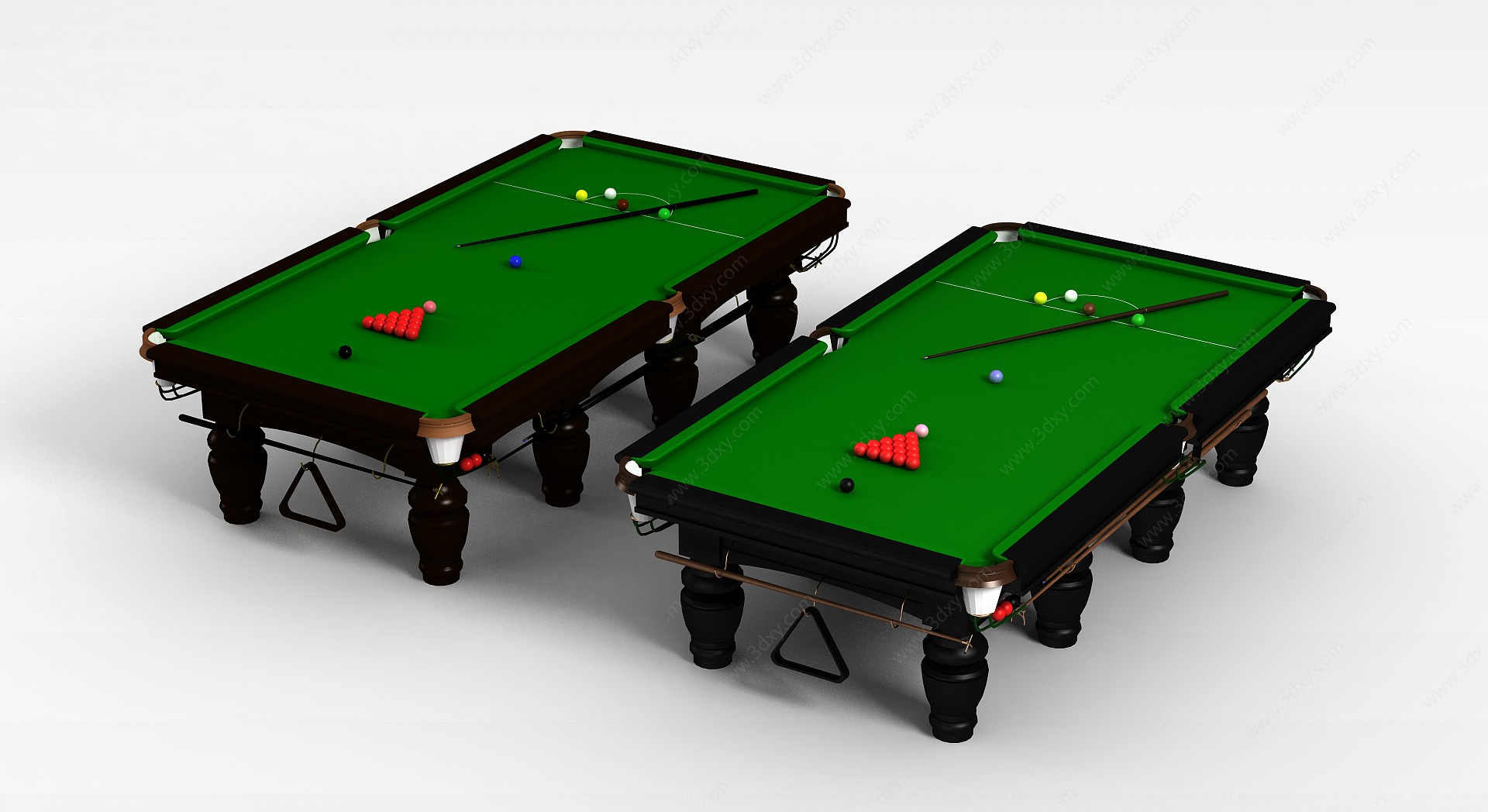 美式台球桌3D模型