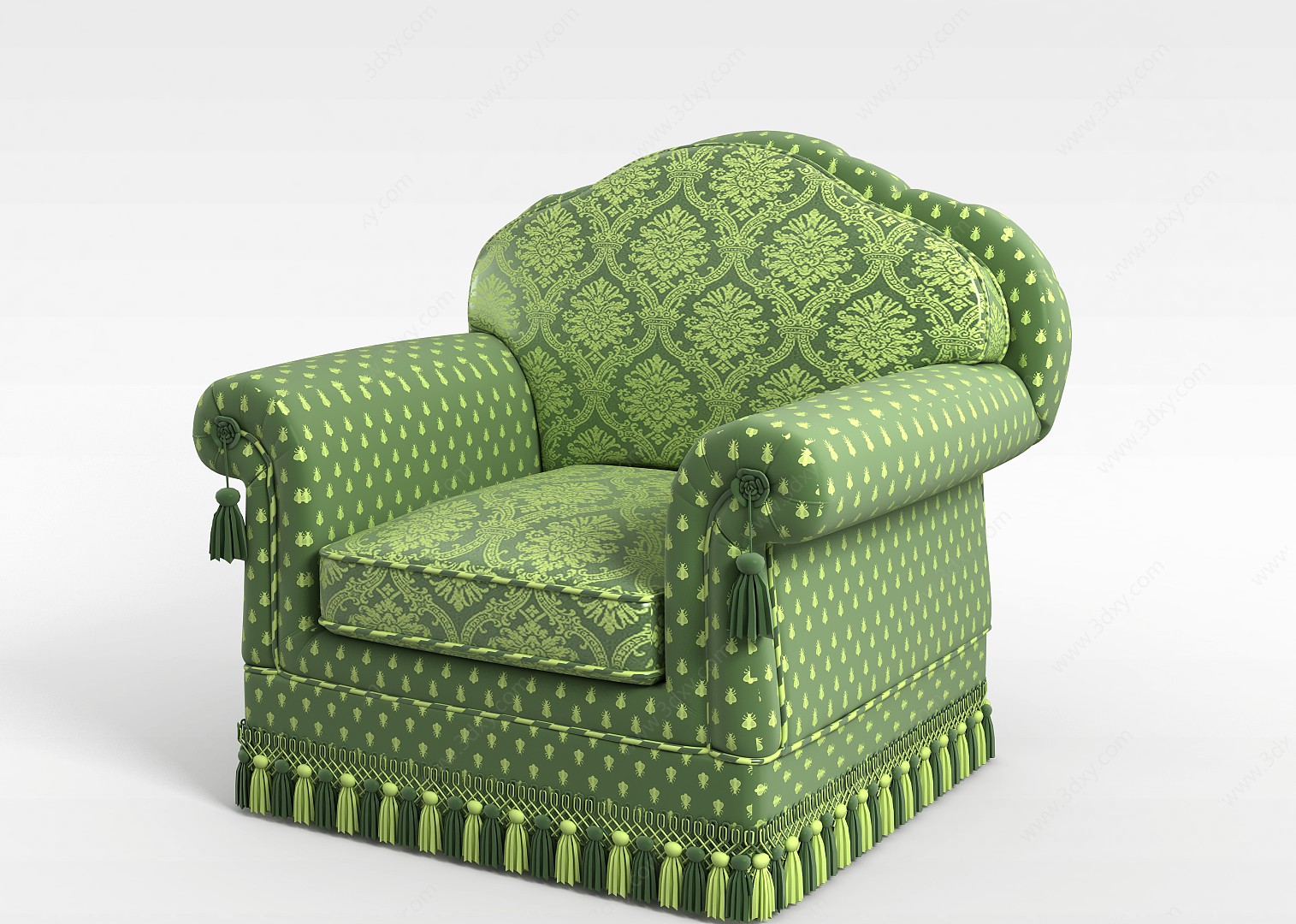 欧式座椅3D模型