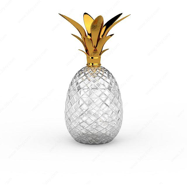 菠萝陈设品3D模型