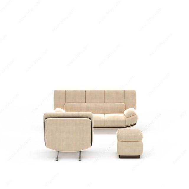 新款沙发组合3D模型