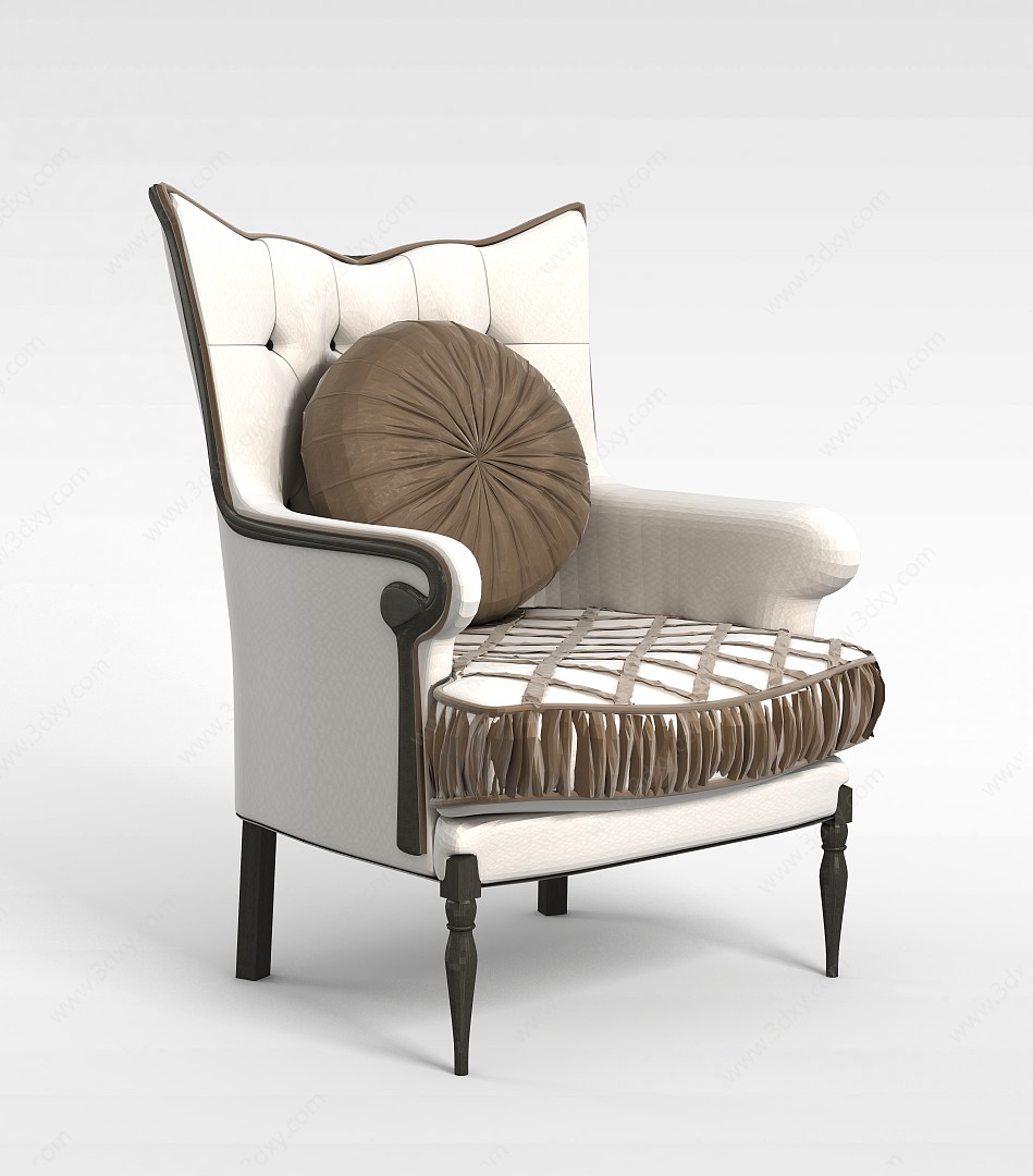 休闲单人沙发3D模型