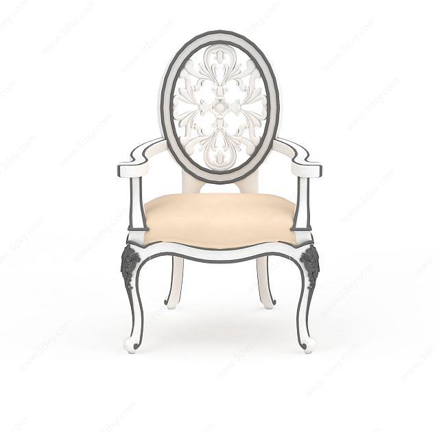 欧式镂空椅子3D模型