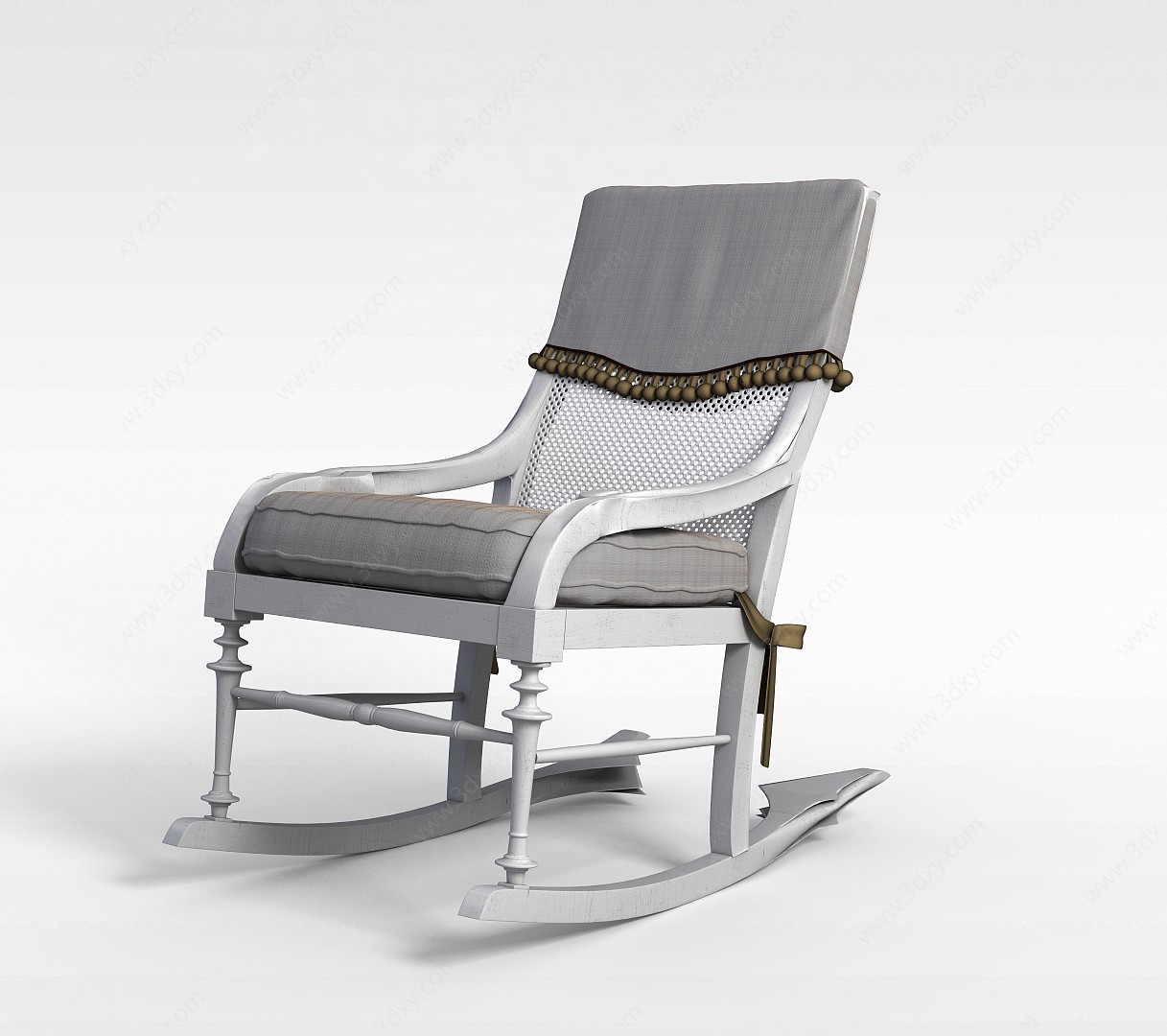 木质休闲摇椅3D模型