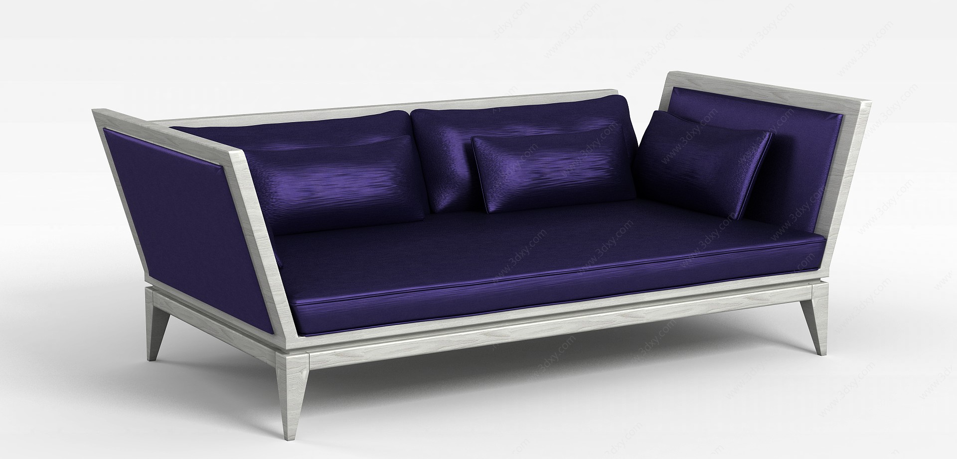 个性紫色沙发3D模型