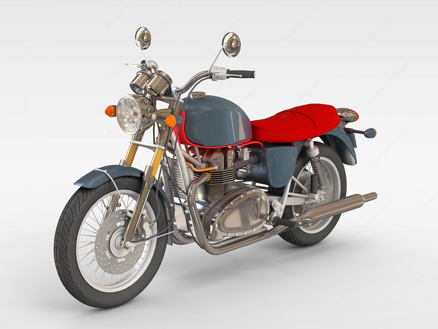 3d摩托车模型,摩托车3d模型下载_学哟网