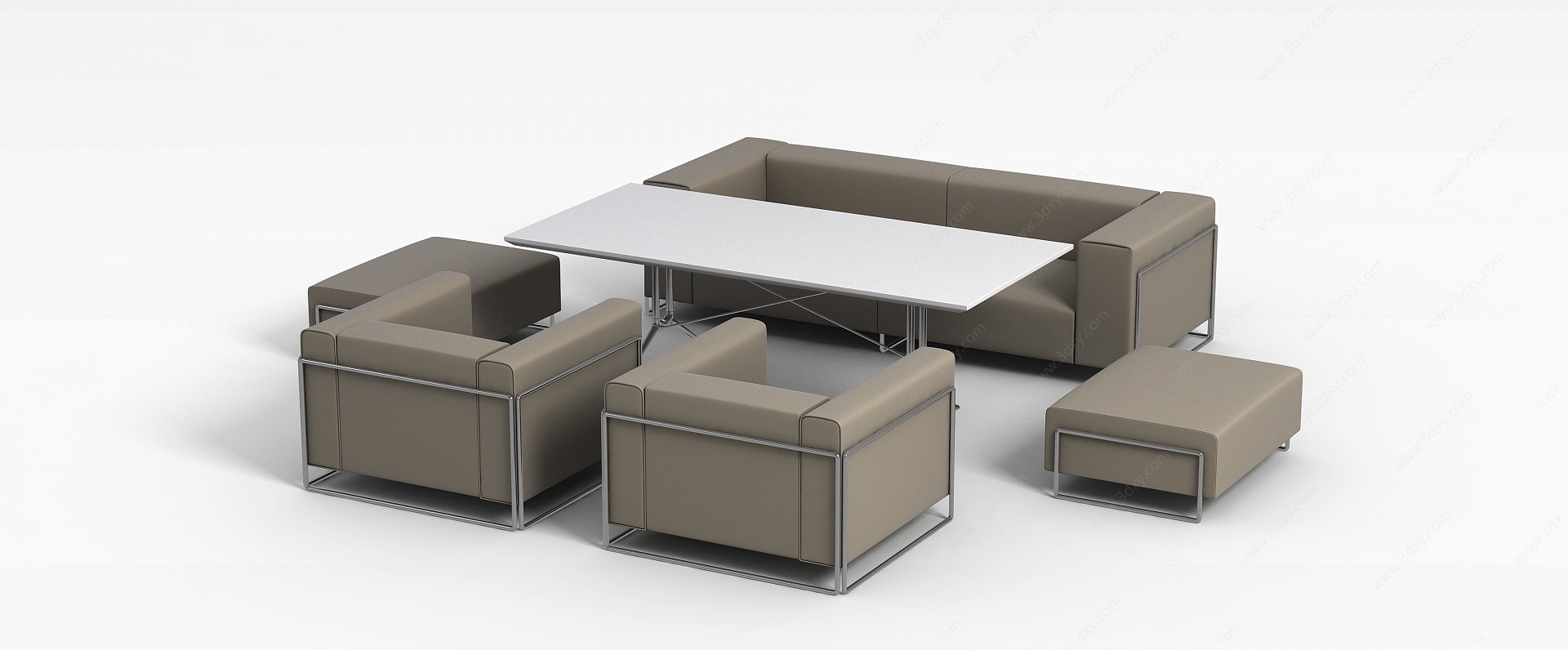 客厅沙发组合3D模型