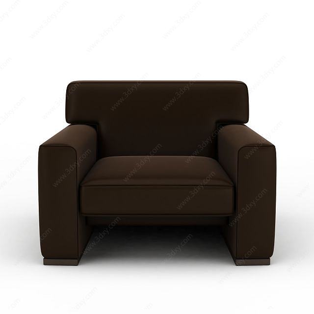 新式单人沙发3D模型