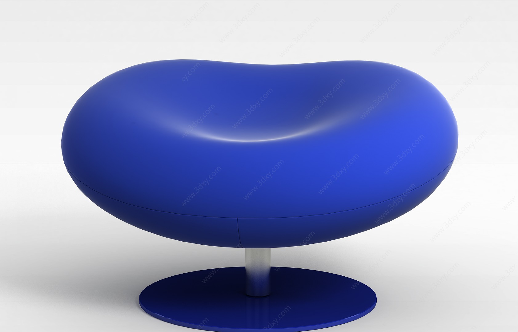 蓝色个性椅子3D模型