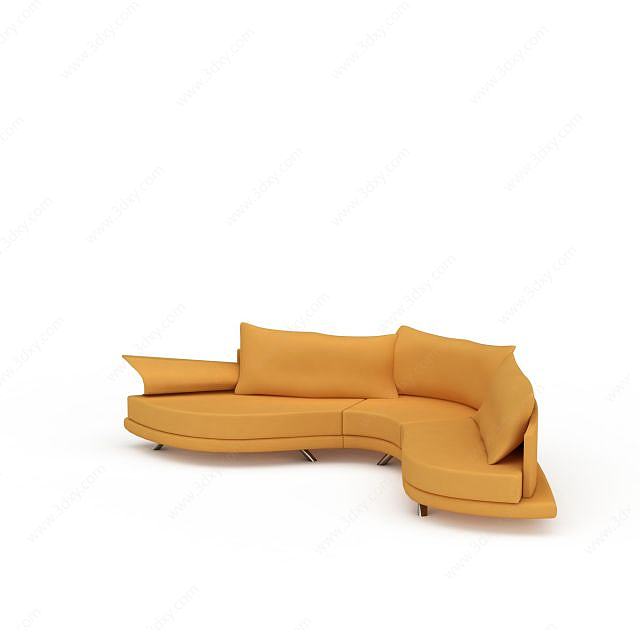 异形简约沙发3D模型