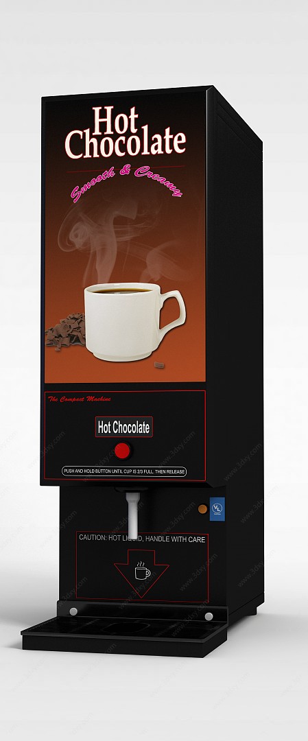 黑色自动咖啡机3D模型