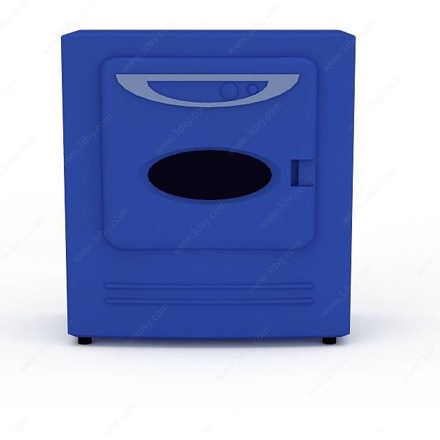 蓝色保险柜3D模型