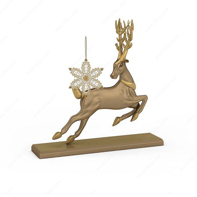 鹿装饰品3D模型