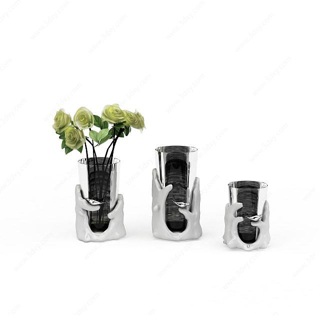 现代个性花瓶3D模型