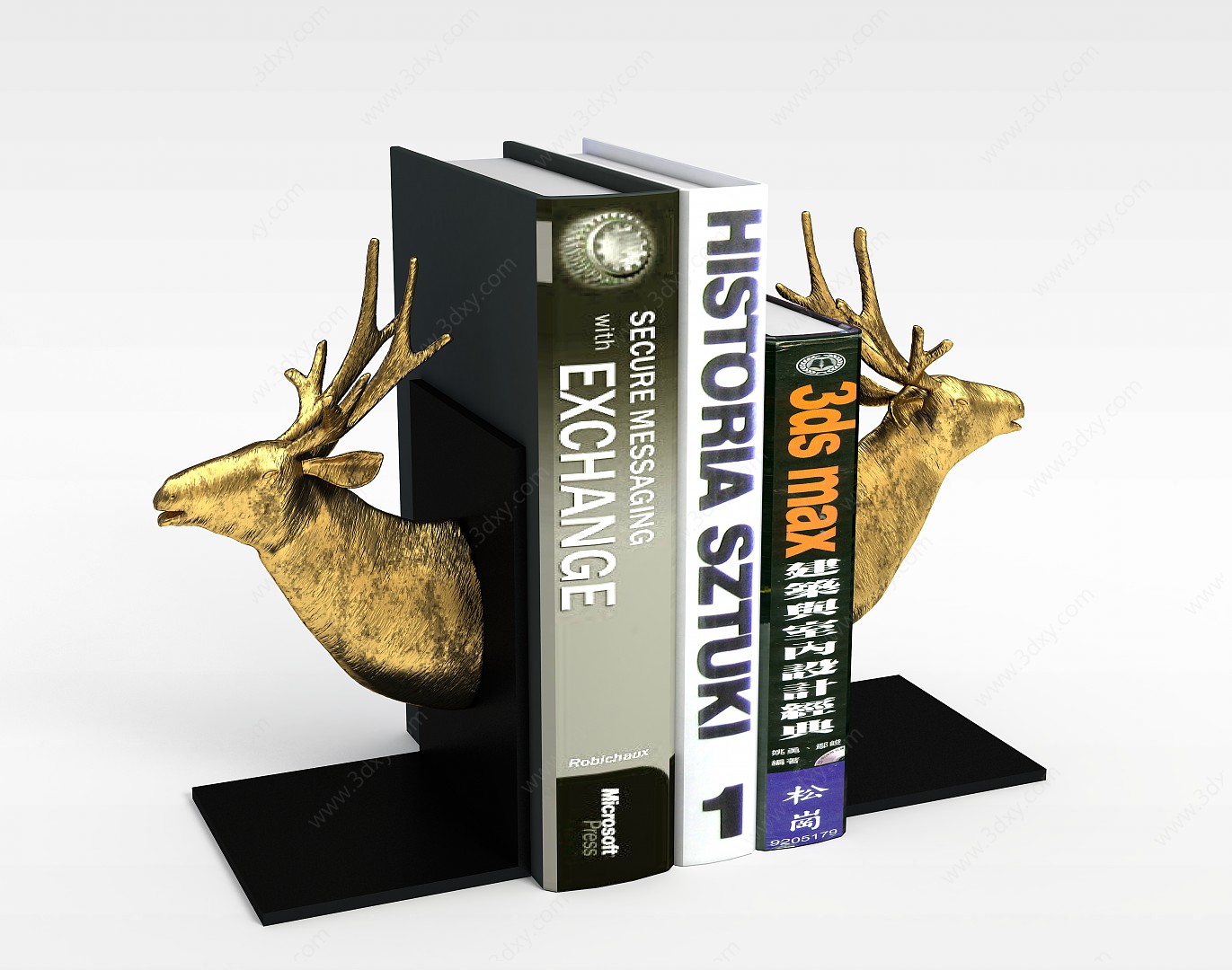 可爱小鹿立体书夹3D模型