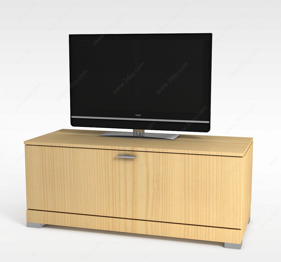 木质电视柜3D模型