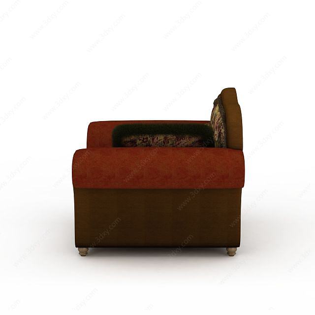 高档布艺沙发3D模型