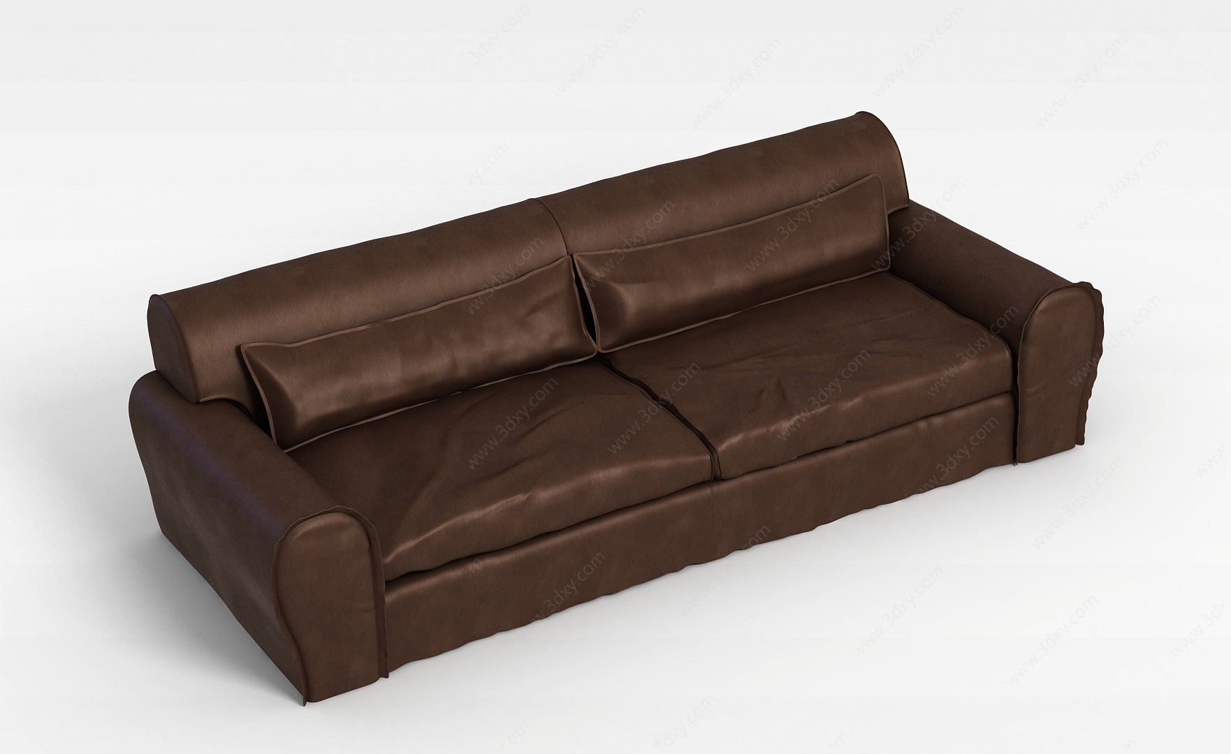 棕色办公沙发3D模型