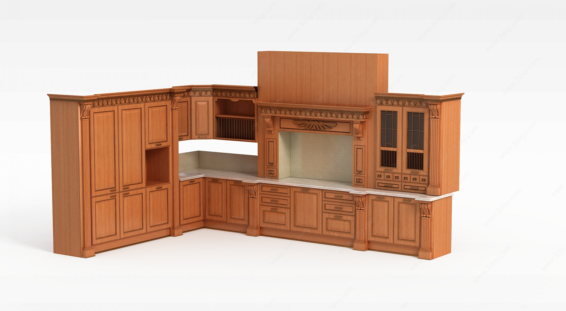 木质橱柜3D模型