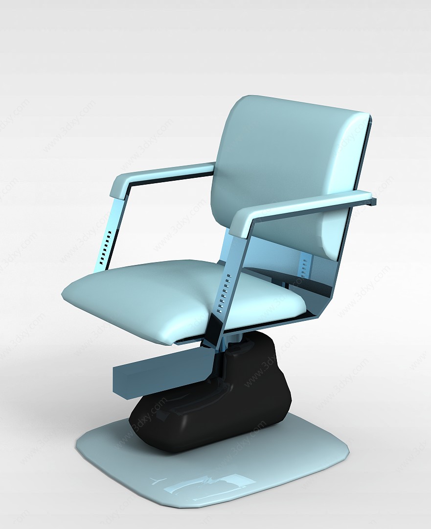 个性条纹办公椅3D模型
