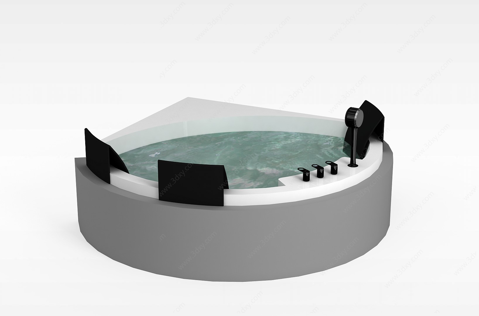 圆形浴池3D模型