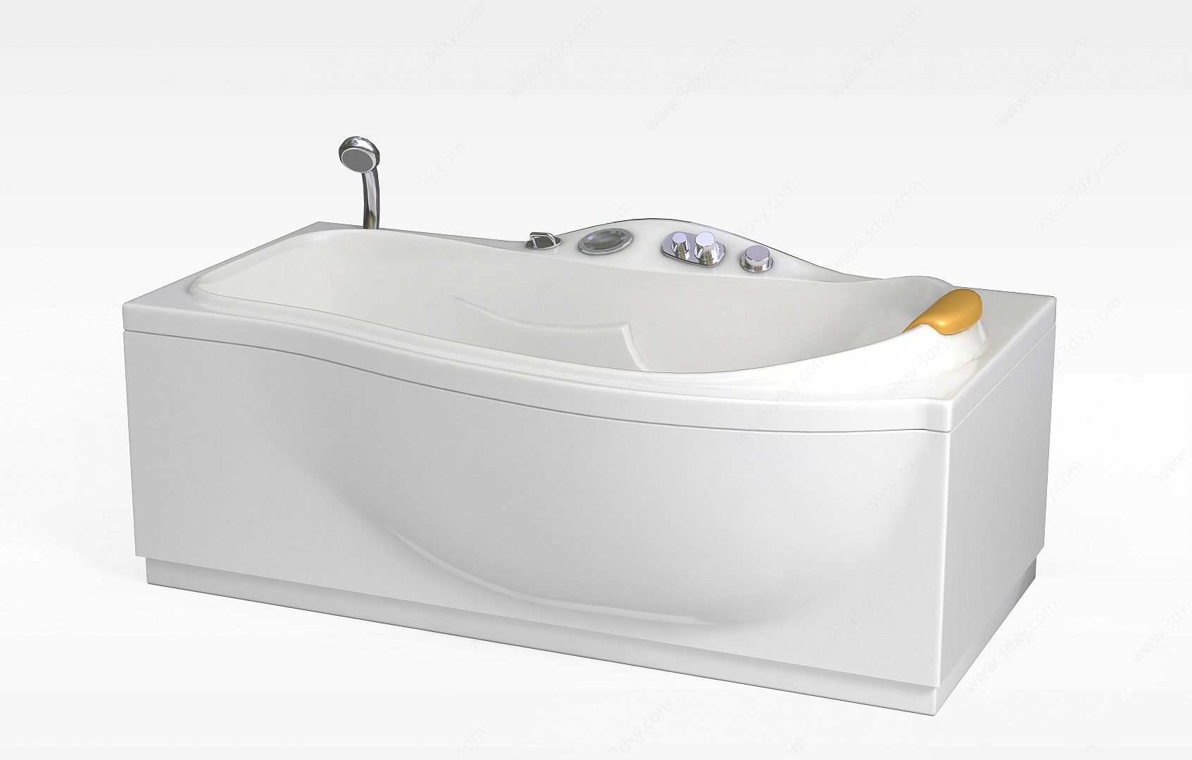 长形浴缸3D模型