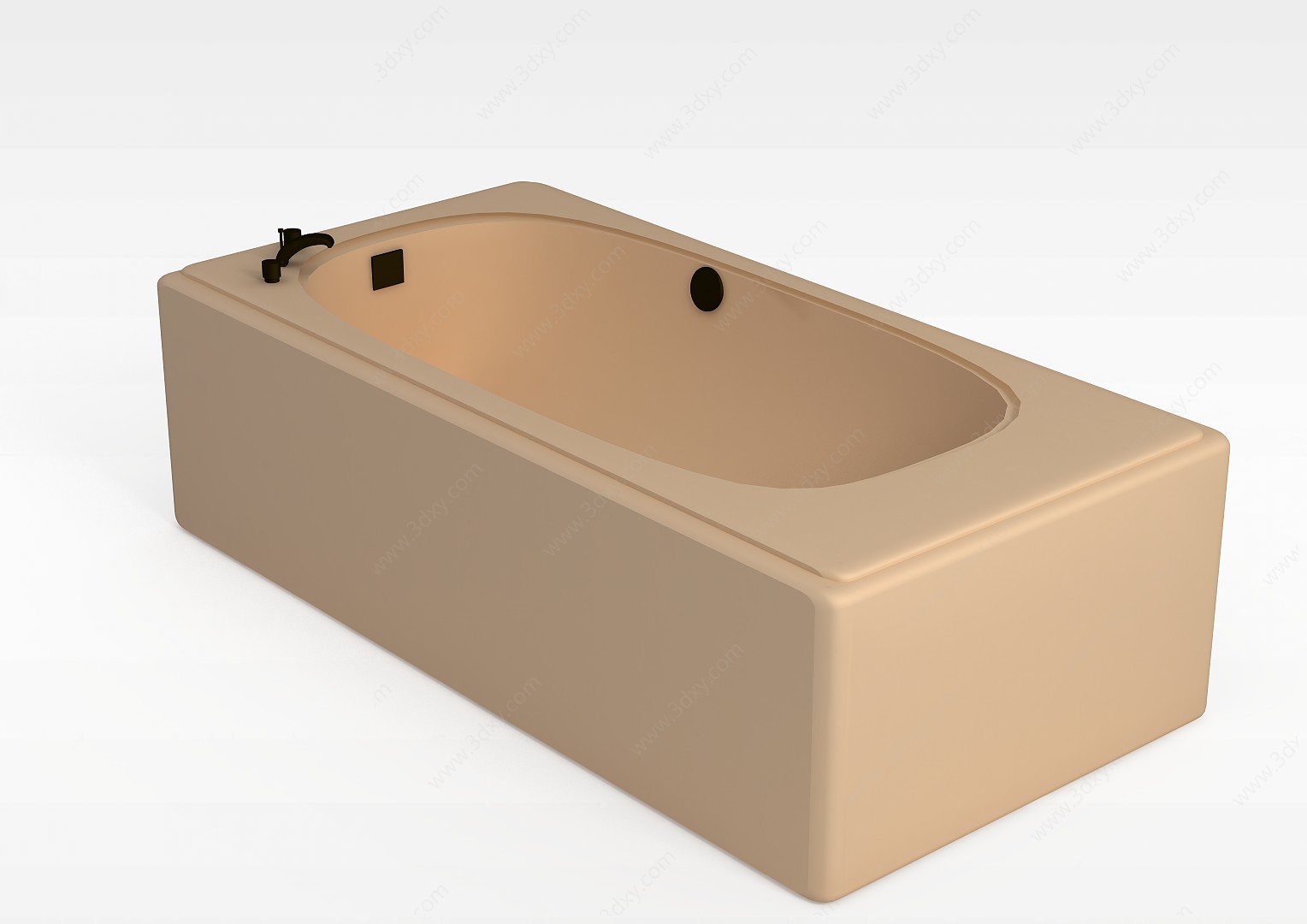 椭圆浴缸3D模型
