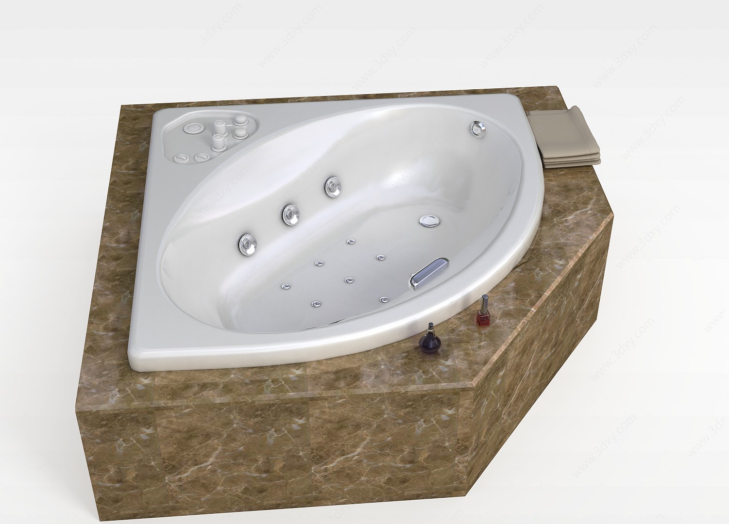大理石异形个性浴缸3D模型